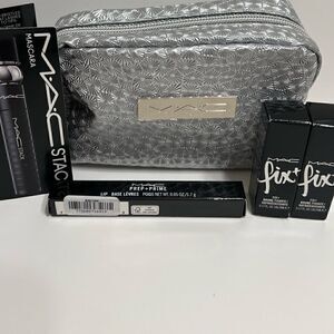 MAC Cosmetics, Makeup Case Bundle, Prime and Prep Fix  +. Mascara